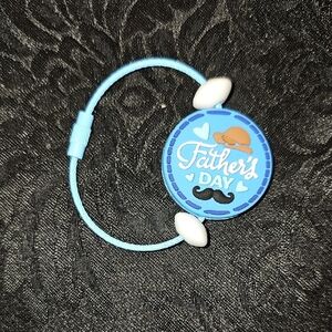 Father's Day Blue Wire Keychain